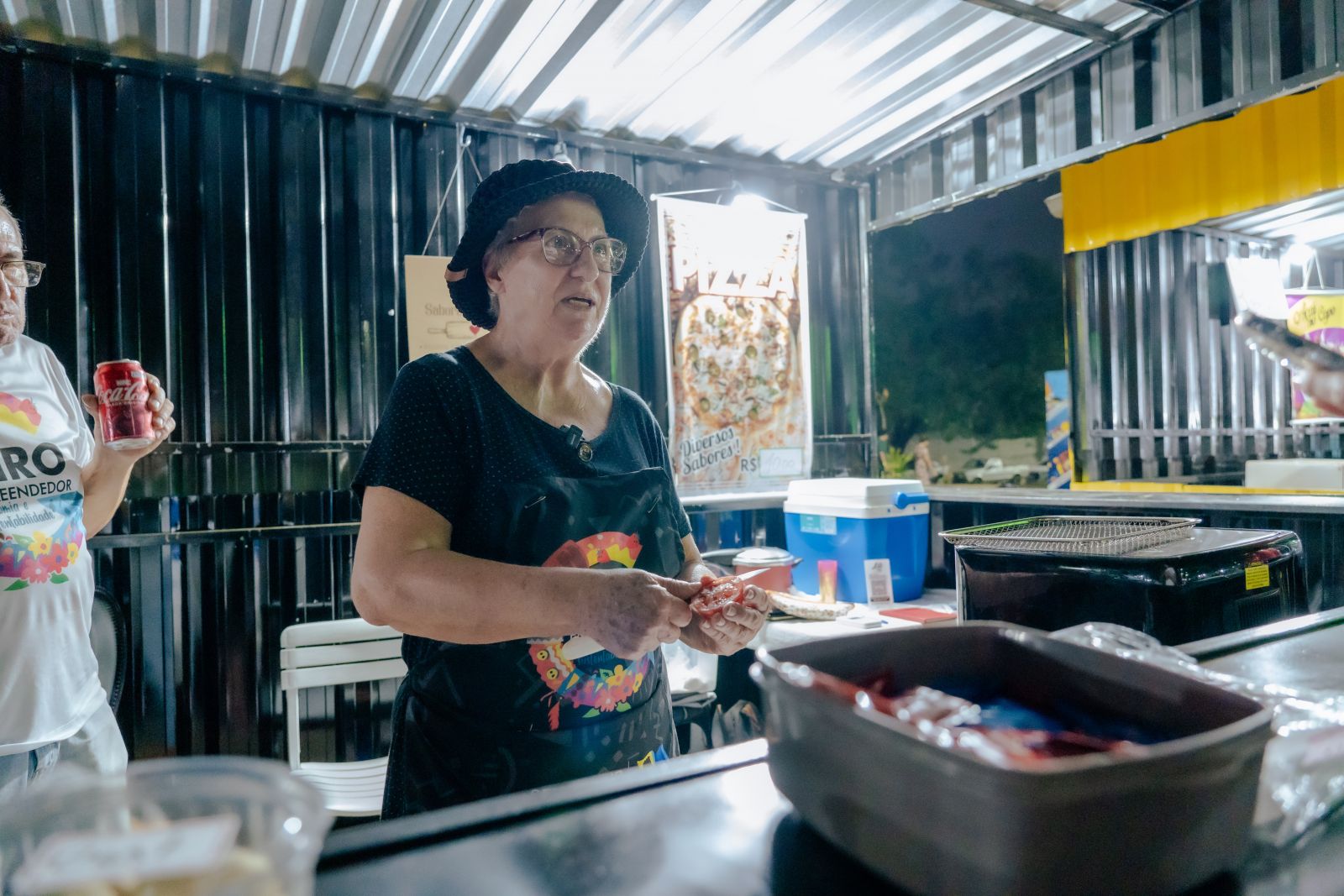 Lili destacou a importância da feira para sua renda familiar