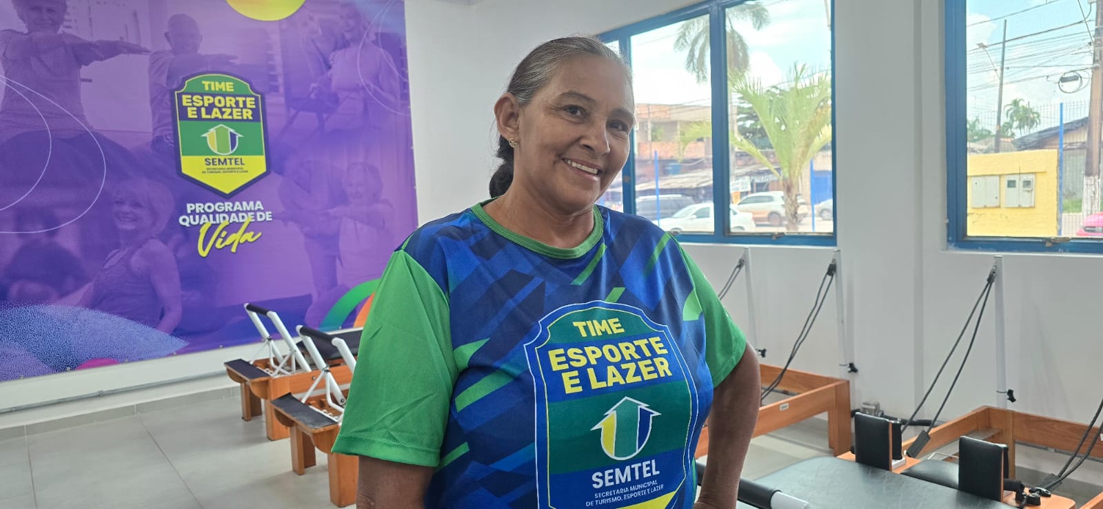 Diorisa conta que há 3 anos já participa do Programa Qualidade de Vida