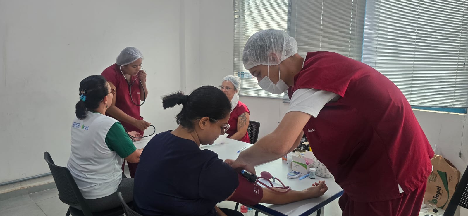 Muitos aproveitaram o momento para checar se a saúde estava em dia.